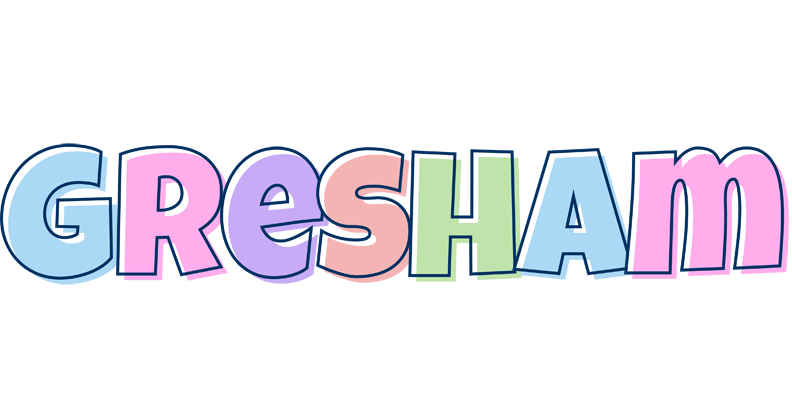 Gresham pastel logo