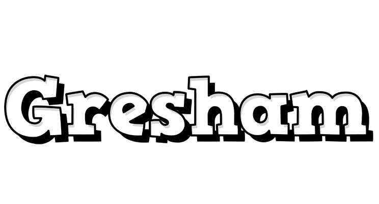 Gresham snowing logo