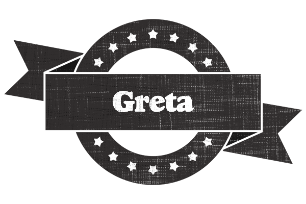 Greta grunge logo