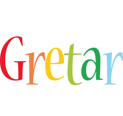 Gretar birthday logo