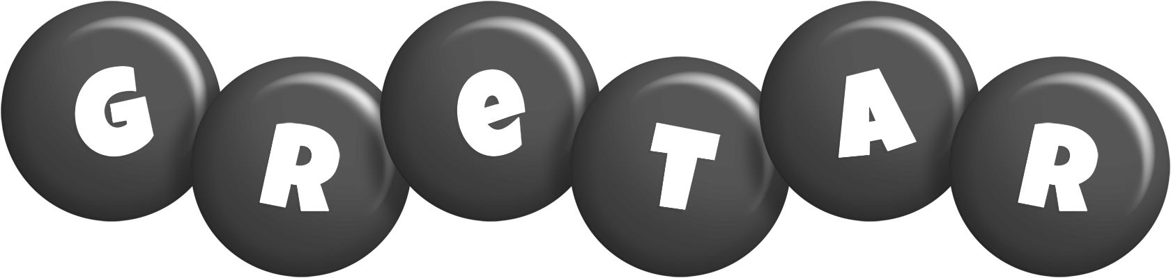 Gretar candy-black logo