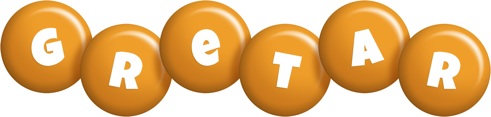 Gretar candy-orange logo