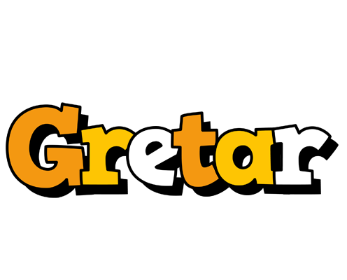 Gretar cartoon logo
