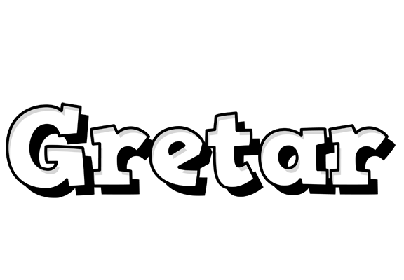 Gretar snowing logo