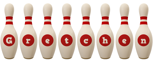 Gretchen bowling-pin logo