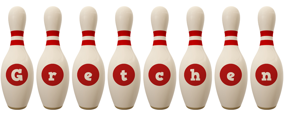 Gretchen bowling-pin logo