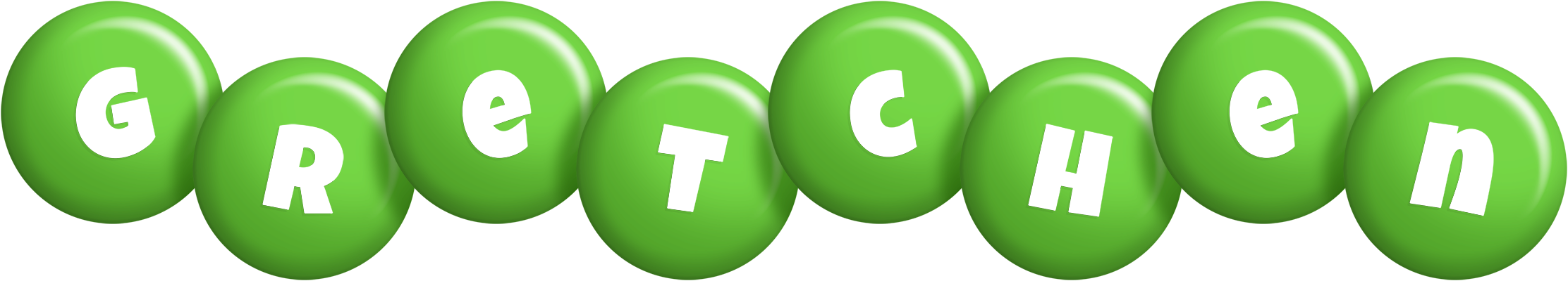 Gretchen candy-green logo