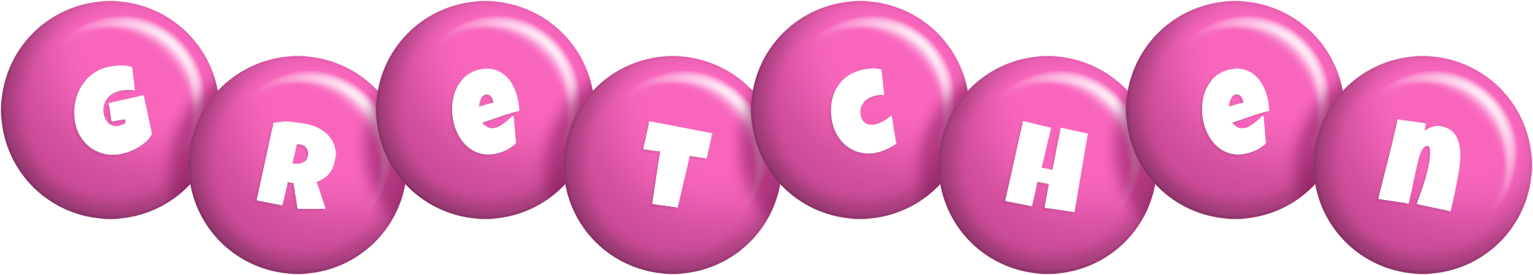 Gretchen candy-pink logo