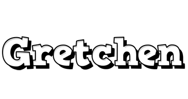 Gretchen snowing logo