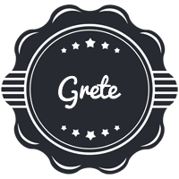 Grete badge logo