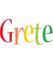 Grete birthday logo