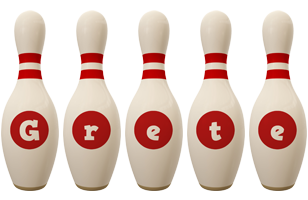 Grete bowling-pin logo