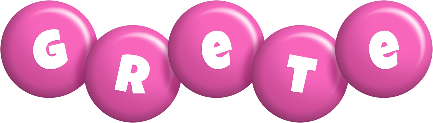 Grete candy-pink logo