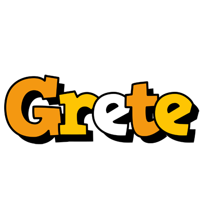 Grete cartoon logo