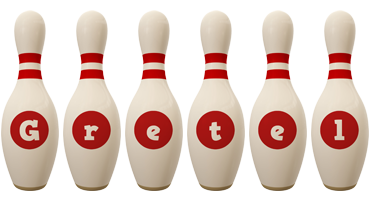 Gretel bowling-pin logo