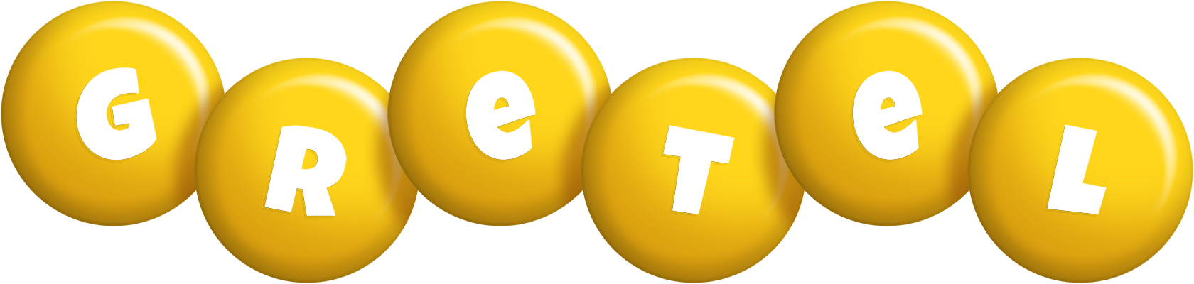 Gretel candy-yellow logo
