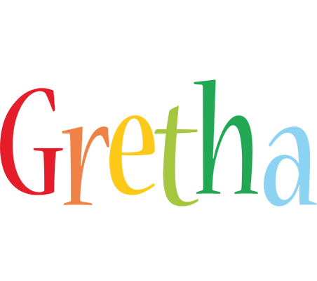 Gretha birthday logo