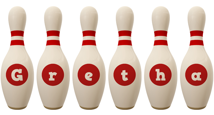 Gretha bowling-pin logo