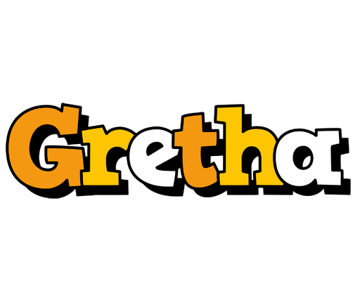 Gretha cartoon logo