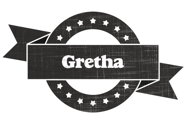 Gretha grunge logo