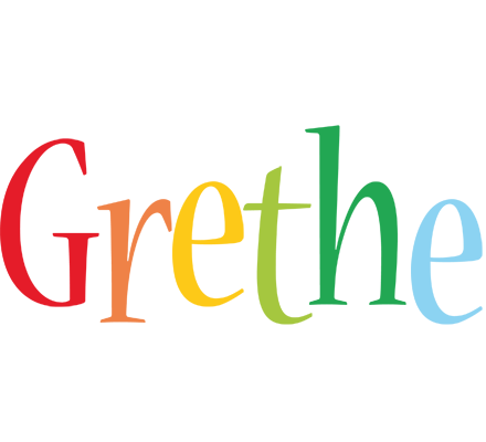 Grethe birthday logo
