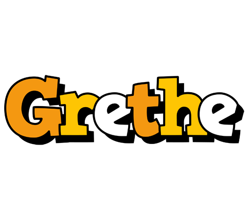 Grethe cartoon logo