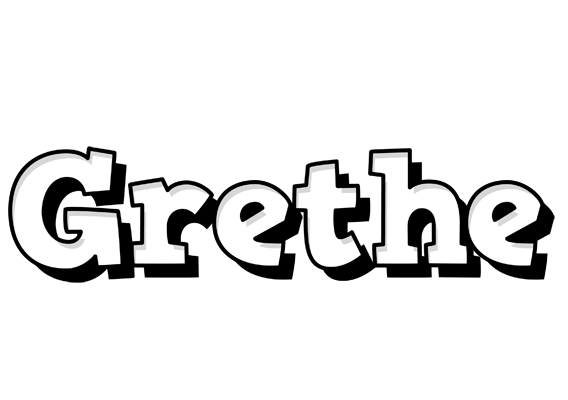 Grethe snowing logo