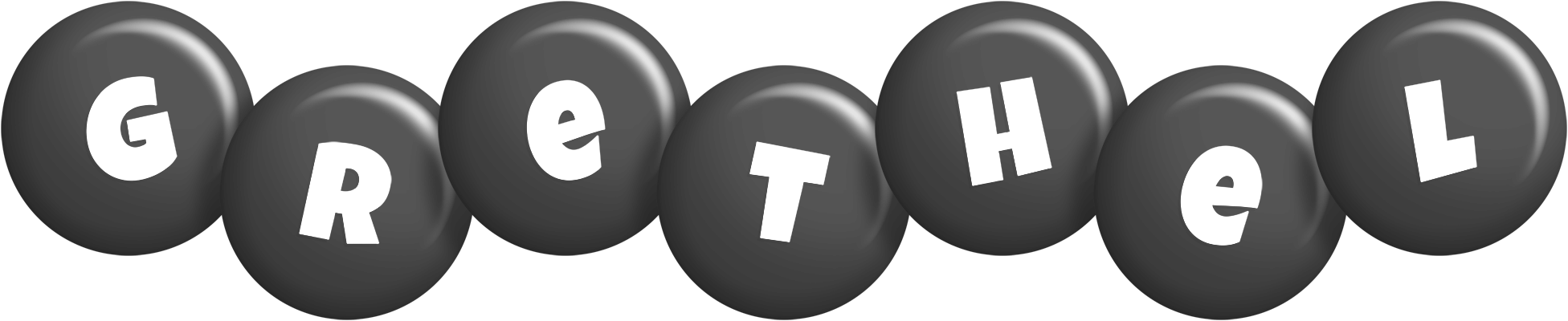 Grethel candy-black logo
