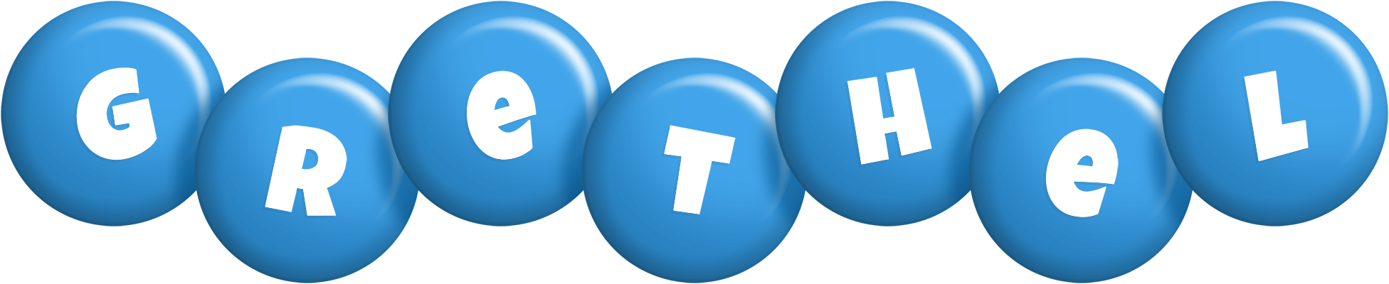 Grethel candy-blue logo