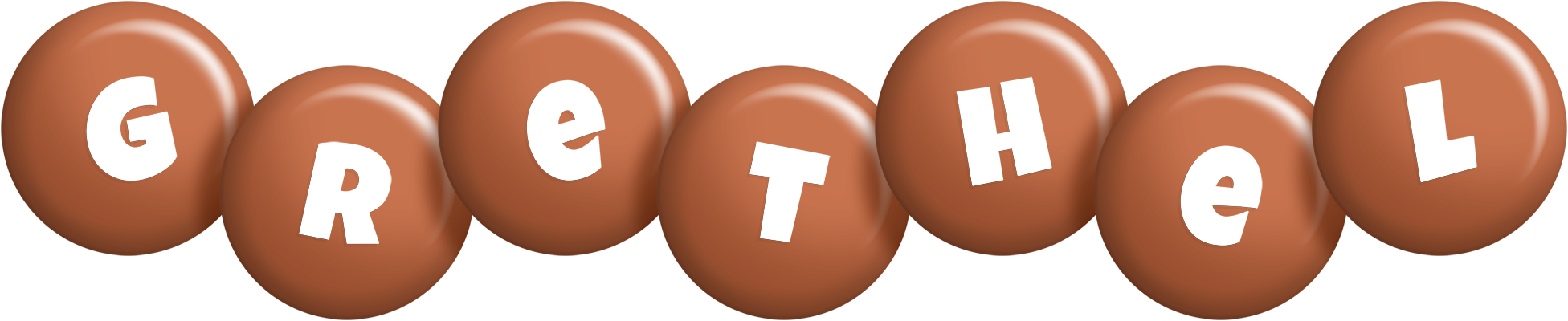 Grethel candy-brown logo