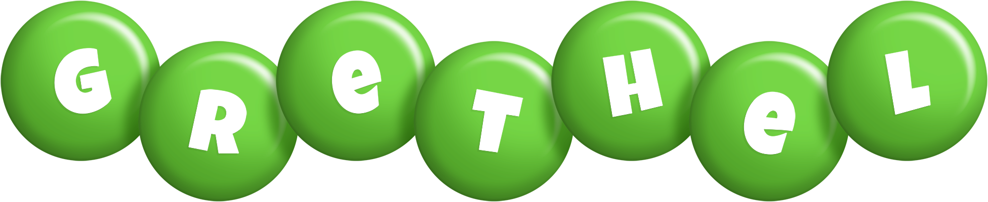 Grethel candy-green logo