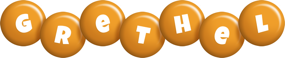 Grethel candy-orange logo