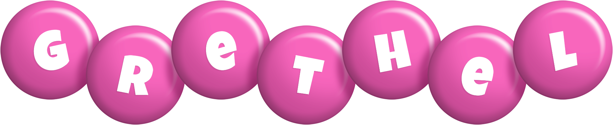 Grethel candy-pink logo