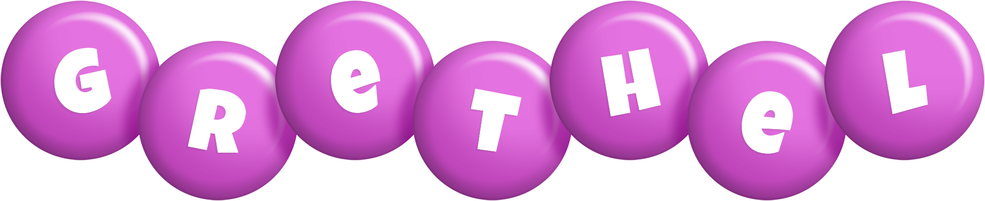 Grethel candy-purple logo