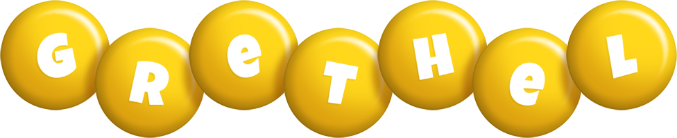 Grethel candy-yellow logo