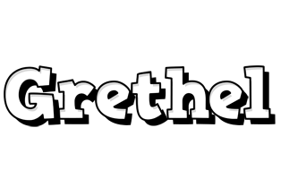 Grethel snowing logo