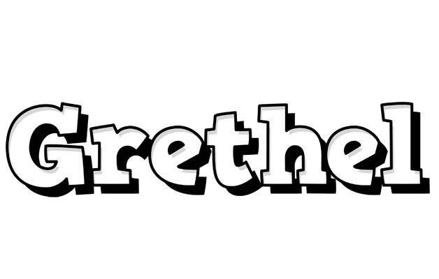 Grethel snowing logo