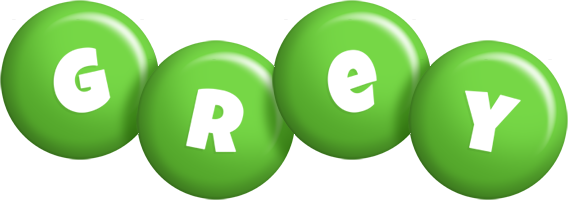 Grey candy-green logo
