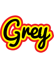 Grey flaming logo