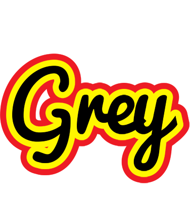 Grey flaming logo