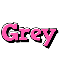 Grey girlish logo