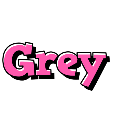 Grey girlish logo