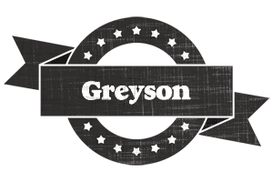 Greyson grunge logo