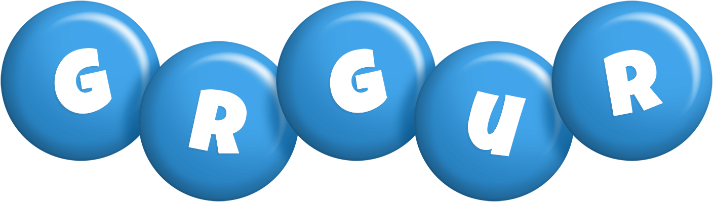 Grgur candy-blue logo