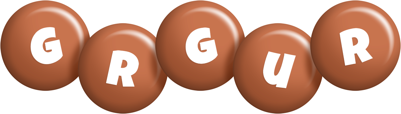 Grgur candy-brown logo