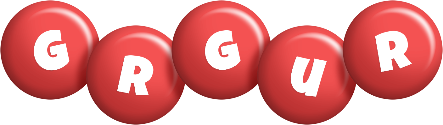 Grgur candy-red logo