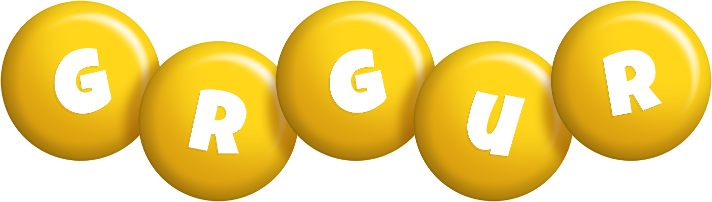 Grgur candy-yellow logo