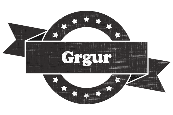 Grgur grunge logo