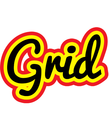 Grid flaming logo