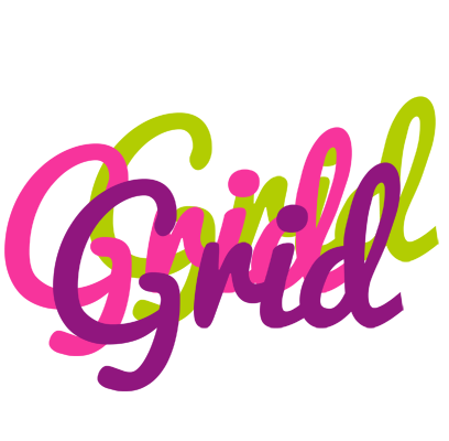 Grid flowers logo